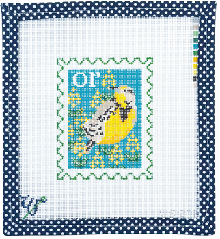 BIRD AND FLOWER STAMP WS-276 Oregon 3.5" wide by 4.25" tall 18 Mesh WIPSTITCH Needleworks! BIRD AND FLOWER STAMP WS-276 Oregon 3.5" wide by 4.25" tall 18 Mesh WIPSTITCH Needleworks!