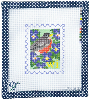 BIRD AND FLOWER STAMP WS-275 Wisconsin 3.5" wide by 4.25" tall 18 Mesh WIPSTITCH Needleworks! BIRD AND FLOWER STAMP WS-275 Wisconsin 3.5" wide by 4.25" tall 18 Mesh WIPSTITCH Needleworks!