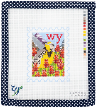 BIRD AND FLOWER STAMP WS-295 Wyoming 3.5" wide by 4.25" tall 18 Mesh WIPSTITCH Needleworks! BIRD AND FLOWER STAMP WS-295 Wyoming 3.5" wide by 4.25" tall 18 Mesh WIPSTITCH Needleworks!