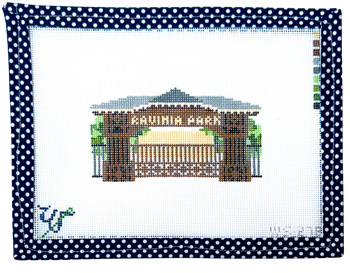WS-278 Ravinia Park 4.25" wide by 2.25" tall 18 Mesh WIPSTITCH Needleworks!