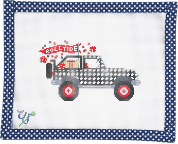 WS-105 Alabama Jeep 5" wide by 4" tall 18 Mesh WIPSTITCH Needleworks!