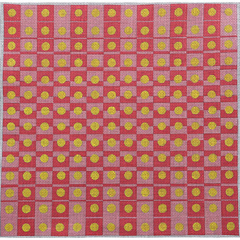 ZEAX104	Checker Fade -pink 12″ x 12″ 18 Mesh  Zecca