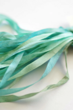 SR7 016 7mm Seaform Green Silken Ribbon Thread Gatherer SR7 016 7mm Seaform Green Silken Ribbon Thread Gatherer