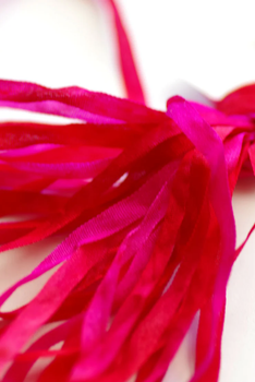 SR7 147 7mm SR4  Hummingbirds & Hollyhocks Silken Ribbon Thread Gatherer SR7 147 7mm SR4  Hummingbirds & Hollyhocks Silken Ribbon Thread Gatherer