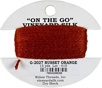 G-2027 Russet Orange Vineyard Silk Classic On The Go 15 Yard Card