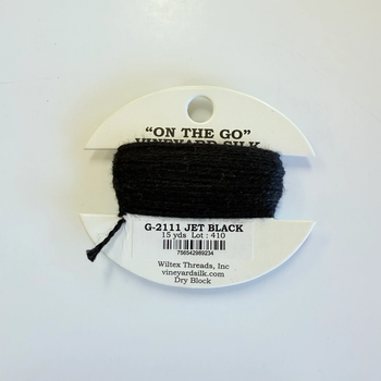G-2111 Jet Black Vineyard Silk Classic On The Go 15 Yard Card
