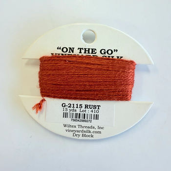 G-2115: Rust Vineyard Silk Classic On The Go 15 Yard Card