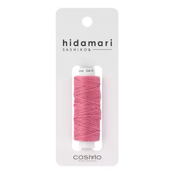 10 Peony Pink Solid Thread Hidamari Sashiko Cosmo
