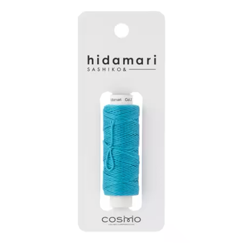 2 Caribbean Sea Blue / Teal Solid Thread Hidamari Sashiko Cosmo