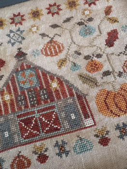 AUTUMN QUILT BARN 115w x 96h by Pansy Patch Quilts & Stitchery