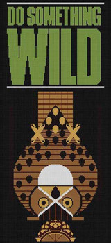 Do Something Wild Owl Poster HC-D218  Charley Harper  13 Mesh 10 x 22