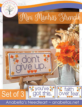 Mini Mantras Strength 75w x 36h by Anabella's 25-2318