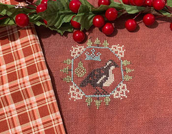 Quirky Quaker Partridge  47w x 47h by Darling & Whimsy Designs 26-1020