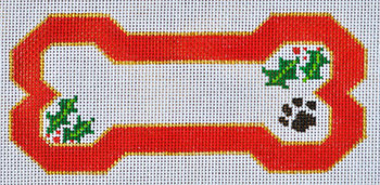 BP-01-13M BP DESIGNS Red Dog Bone Ornament 6  x 3 13 Mesh