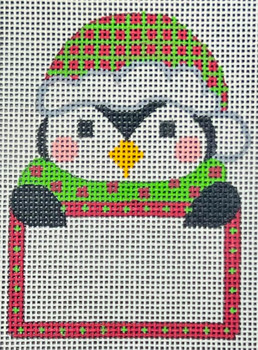 CH-1415 Penguin Tag - Blank  2 ¾ x 3 ¾ 18 Mesh CH Designs