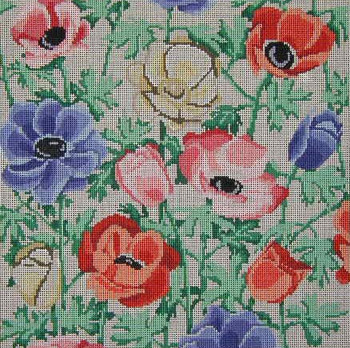 166 Anemones 14 x 14  12 Mesh Danji Designs