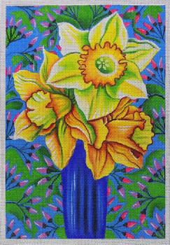 JTS-40 Daffodil 6 ¼ x 9 18 Mesh JANE TATTERSFIELD
