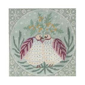ML-XO 02 2 Turtle Doves 4.5 sq 18 Mesh Maya Lindberg