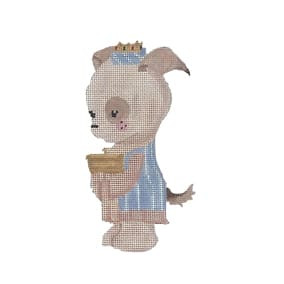 LL-XO 06 King - Dog 3 x 5.5 18 Mesh Pretty Little Lines