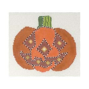 Cookie Cutter Ornament CC03 Joyful Jack-O-Lantern 4X3.5 18 Mesh Shelly Tribbey Designs