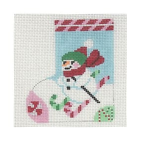 Skate with Decorative Blade Twelve Days of Christmas SK130 Peppermint Skier 3 x 5 18 Mesh Shelly Tribbey Designs