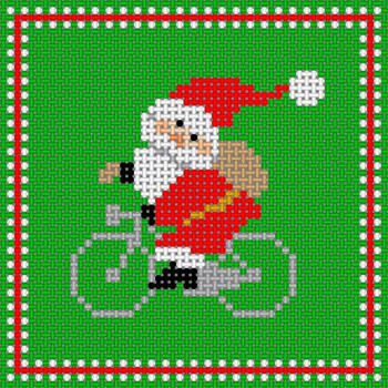 M-007H Santa/Bike 14 Mesh 4 x 4 Treglown Designs