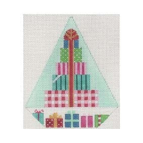 Triangle Christmas Ornament TR04B 6 X 7.5 13 Mesh Gift Package Tree Shelly Tribbey Designs