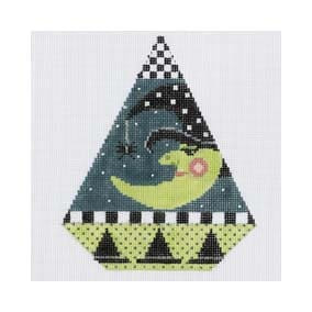 Halloween Triangle Ornament HTR11B Spider Visit Shelly Tribbey Designs 6X7.5 13 Mesh