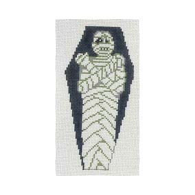 Halloween Coffin H010 Mummy 2.75 X 5.5 18 Mesh Shelly Tribbey Designs