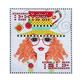 Floral FL22B Teatime Tillie Shelly Tribbey Designs 11x11 18 Mesh