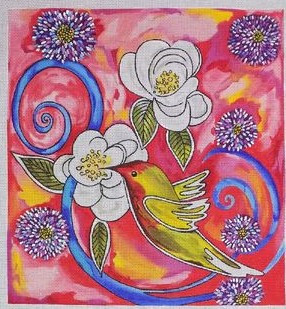 ZEDD-14 Hummingbird 10 ¼ x 11  18 Mesh THE ART OF NANCY ZEDD