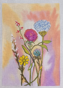 ZEDD-15 Floral Bouquet 7 x 10 ½  18 Mesh THE ART OF NANCY ZEDD