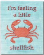 SA-SS 43 I’m feeling a little shellfish - crab 5 x 6.25 Starke Art Designs