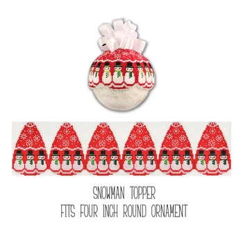 SA-XO 83 Snowmen Topper 3.25 x 13.25 Starke Art Designs