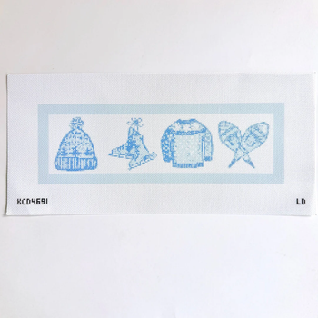 Winter Bolster Printed Canvas 16” x 5 1/4” 13 Mesh Lemon Daisy