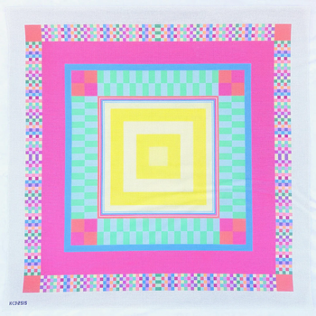 Mahj Mat Printed Canvas 31 1/2” square game board 13 Mesh Moo Moo Designs