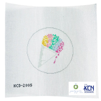 Pearly Gates Snow Cone 4 1/2" Round 18 Mesh