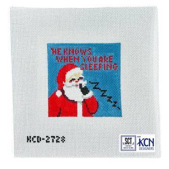 He Knows When You Are Sleeping 4 1/2" Square 13 Mesh SCT Designs (KCN) KCD2727
