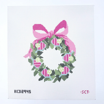 Pickleball Wreath Printed Canvas 6 3/4” x 8” 13 Mesh SCT Designs (KCN) KCD2945