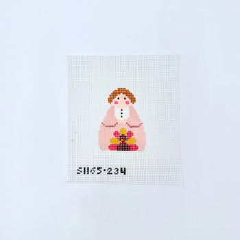 Thanksgiving Turkey Angel 2 1/4" X 3" 13 Mesh STITCH-ITs SI165234