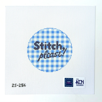 Stitch Please Round 4" x 4” 18 Mesh Ziggy Stitches ZS256