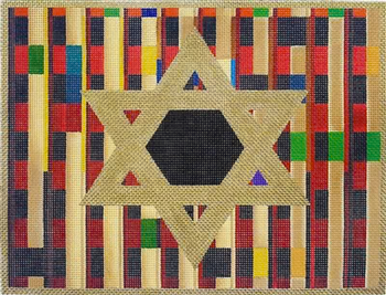 Tallis Bag 403o Geometric Stripes 10 x 13"  13 Mesh Lani Enterprises