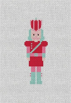MCD40 Pink and Green Nutcracker 2 x 5  13 Mesh Mary Cam Designs