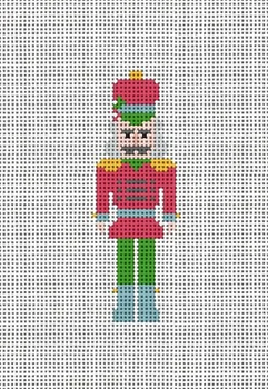 MCD41 Green and Red Nutcracker 2 x 5  13 Mesh Mary Cam Designs