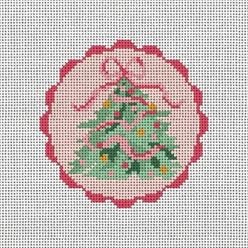 MCD45 Christmas Tree Round 4.5" 13 Mesh Mary Cam Designs