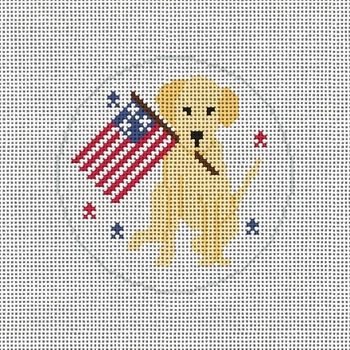 MCD51 Patriotic Pup 4.25"13 Mesh Mary Cam Designs