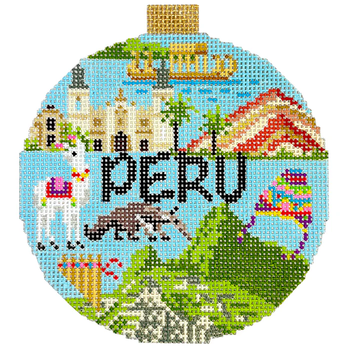 KB 1697 - Travel Round - Peru 4" Round 18 Mesh Kirk And Bradley Designs