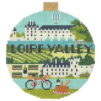KB 1698 - Travel Round - Loire Valley 4" Round 18 Mesh Kirk And Bradley Designs
