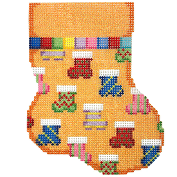 NTG TS870 - Sock Repeat Mini Sock 4.25" x 3.5" 18 Mesh Two Sisters Designs