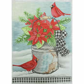 EWE-757 Cardinal Winter 	8.5 x 12	18 Mesh Ewe And Eye